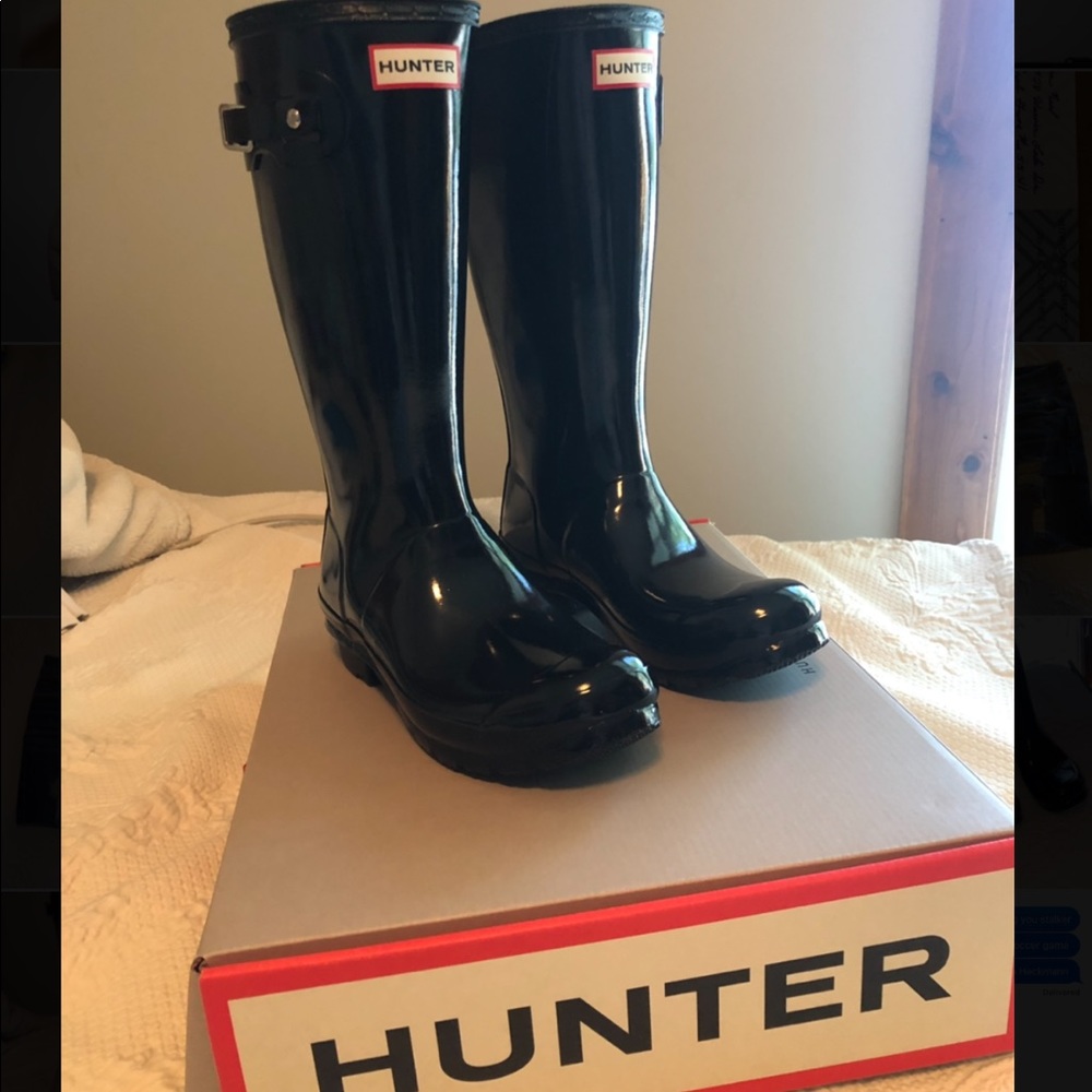 Original gloss big kids hunter boots